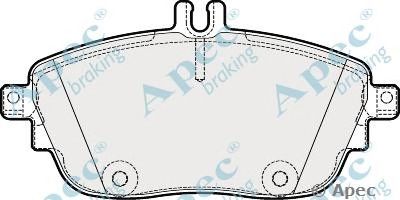 APEC BRAKING pad1881 -  Комплект тормозных колодок, дисковый тормоз
